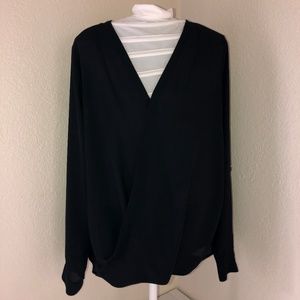 New York & Co SOHO Black Dressy Top